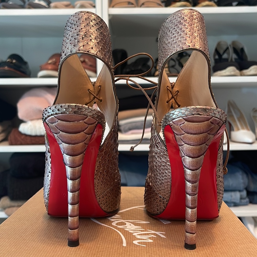Christian Louboutin Python Heels - Picture 3 of 13